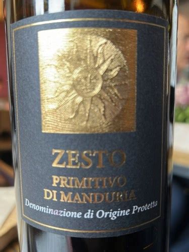 Paololeo Zesto Primitivo Di Manduria Vivino US