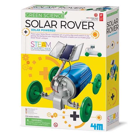 Kit Constructie Masina Solara Solar Rover Green Science 4M