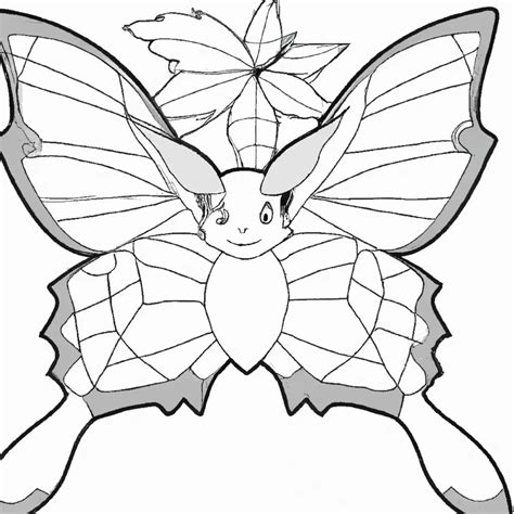 10 Desenhos de Pokémon Butterfree para Imprimir e Colorir