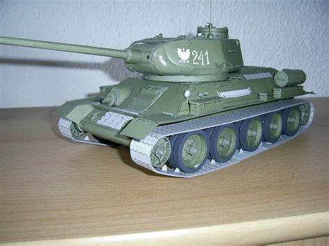 Military Paper Model T 34 85 Paper Model