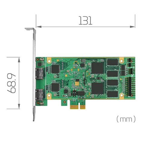 2 CHANNEL 1080P60 HDMI Low Profile PCIE CAPTURE CARD WITH HARDWARE