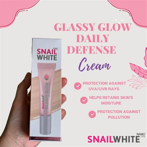 Snailwhite Glassy Glow Daily Defense Cream Pny Beauty