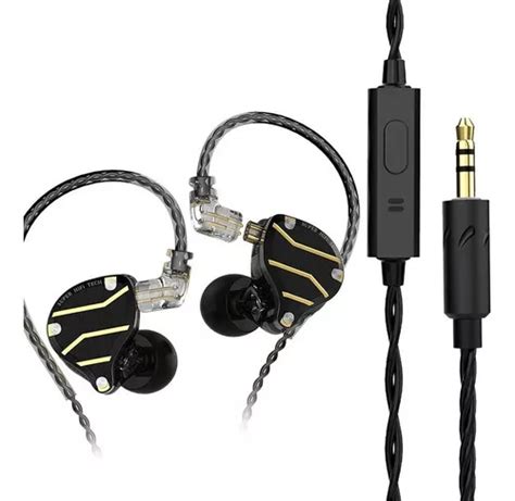 Fone Ouvido In Ear Qkz Zxn Retorno De Palco Profissional Cor Preto