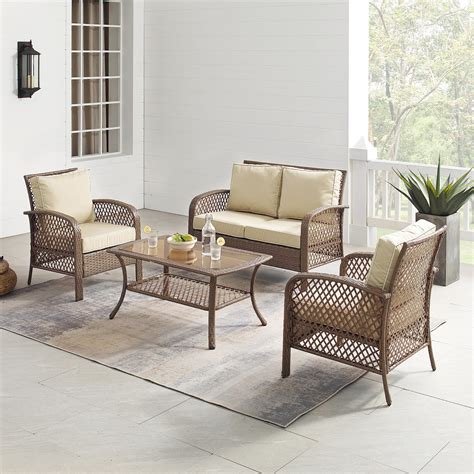 Crosley Furniture Ko Dw Sa Tribeca Piece Outdoor Wicker Seating