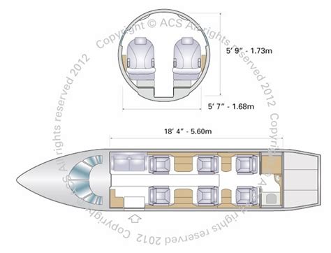 Cessna Citation X Interior Layout