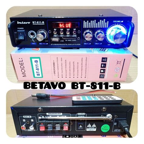 Jual Amplifier Betavo Bt 811 B Bluetooth Sound System FM Radio USB