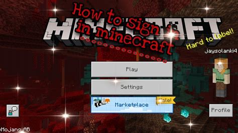 How To Sign Up In Minecraft Youtube