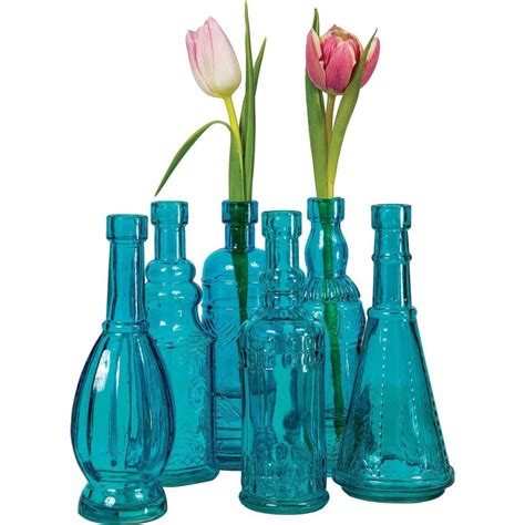 Turquoise Glass Bottles