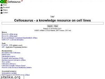 Similar Websites Like Cellosaurus Org And Alternatives