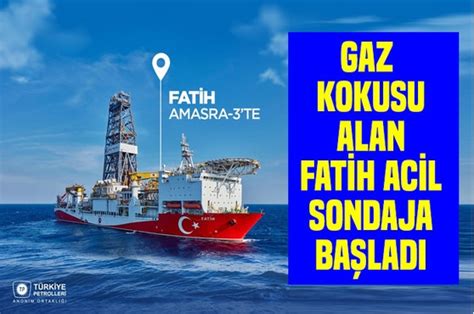 Habervitrini Flaş Gaz kokusu alan Fatih sondaja başladı