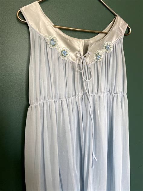 S Nylon Baby Doll Nightgown Sheer Negligee Mo Gem