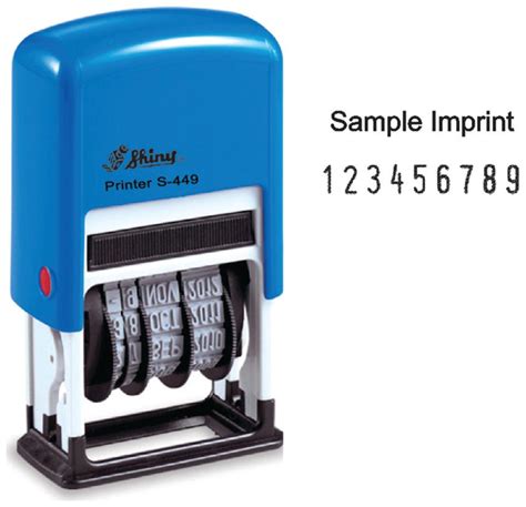 Buy Shiny S Self Inking Stamp Rubber Digit Numbering Stamp Online