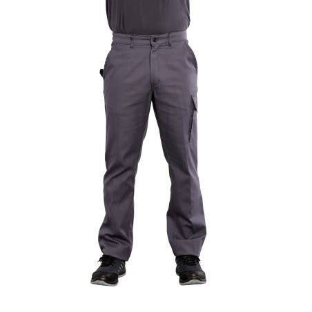 Pantalon De Travail Coton Polyester Sans M Tal Gris