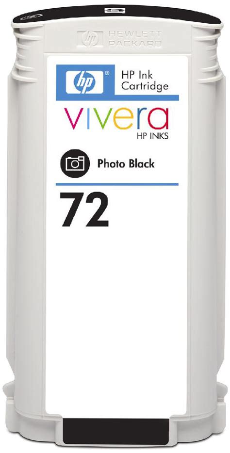 HP HC9370A No 72 Photo Ink Cartridge 130 Ml With Vivera Ink Black