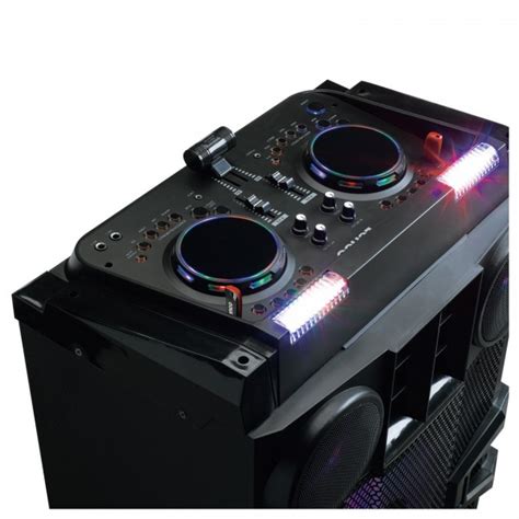 Lenco Pmx Party Speaker With Dj Mixer And Wireless Microphone