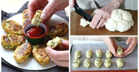 BLUMENKOHL KROKETTEN mit Käse Gesund und kalorienarm Kroketten