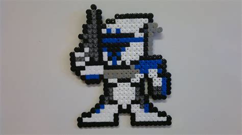 Star Wars Captain Rex perler beads by Björn Börjesson Diy Perler