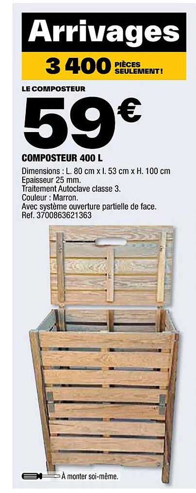 Promo Composteur 400l chez Brico Dépôt iCatalogue fr