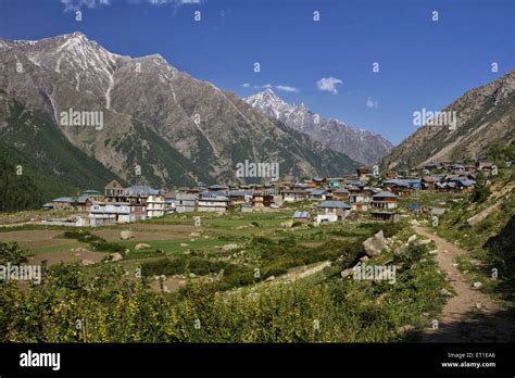 Chitkul Village In Kinnaur At Himachal Pradesh India Asia Asian Indian