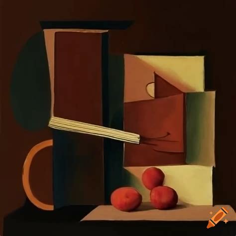 Modern Still Life With Traditional Musical Instruments Fruit And