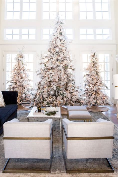 A Winter White Christmas By Rach Parcell Elegant Christmas Trees