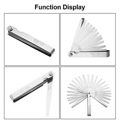 Getuscart Stainless Steel Feeler Gauge Dual Marked Metric And Imperial