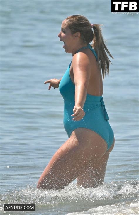 Jacqueline Jossa Sexy Seen Flaunting Her Bikini Body Wearing A One Piece Swimsuit In Marbella