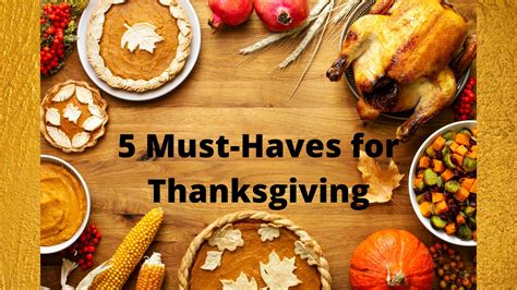 5 Must Haves For The Thanksgiving Table Beckys Kitchen Corner