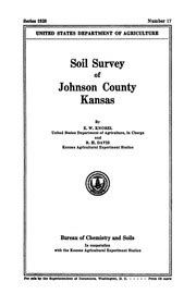 Soil Survey Of Johnson County Kansas 1932 United States Natural