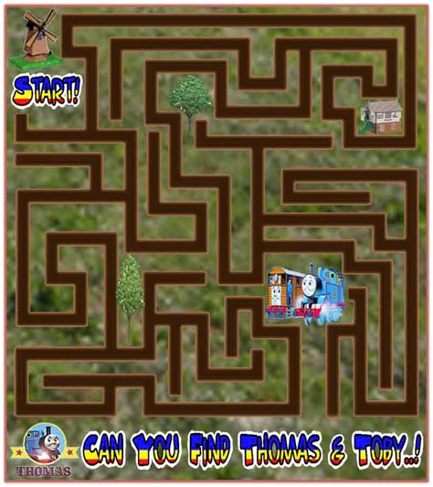 Thomas The Tank Engine Games Free Online Maze Puzzle For Children