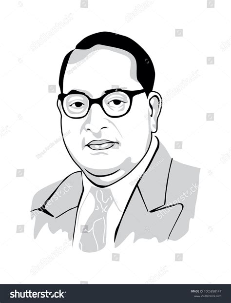 Ambedkar Drawing Vector Stock Vector (Royalty Free) 1005898141 ...