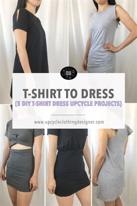 T Shirt Dress Diy No Sew