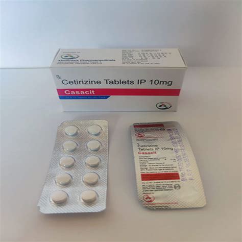 Casasit Cetirizine Tablets Ip 10mg Medicasa Pharmaceuticals