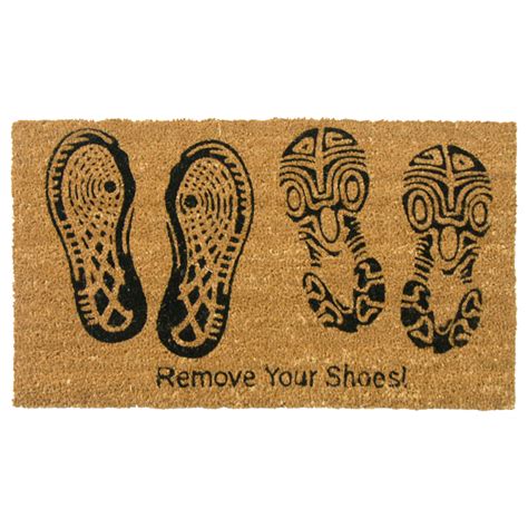 "Remove Your Shoes Doormat"