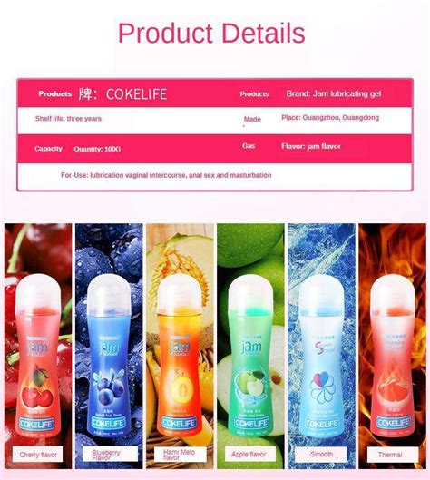 Cokelife Fruits Flavored Personal Lubricants For Sex Jelly Delay