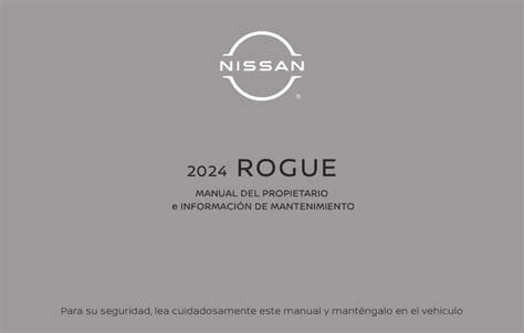 2024 Nissan Rogue Manual Del Propietario Pdf 676 Pages