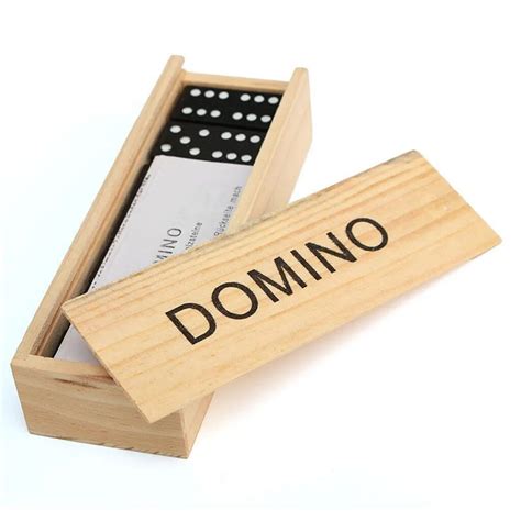 Juego De Domin Para Ni Os Juguete Con Caja De Madera Regalos