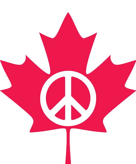 Flag Canada Flag Peace Symbol Svg Scalable Vector Graphics