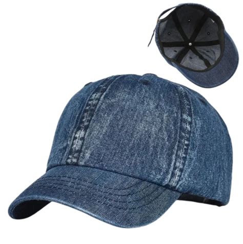 Czapka Z Daszkiem Jeansowa Vintage Kr Tki Daszek Trucker Sklep