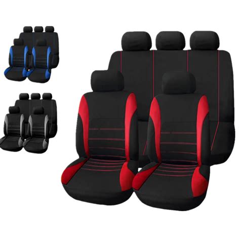 Universal 9 Set Car Seat Covers Mesh Sponge Full Cover Set For Car Care Potector Auto Interior