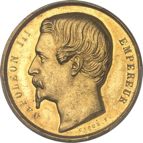 Second Empire Napoléon III 1852 1870 Médaille dOr Concours