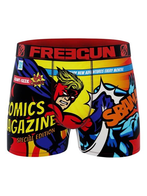 Lot De Boxers Homme Geek Comics Freegun Rouge Kiabi