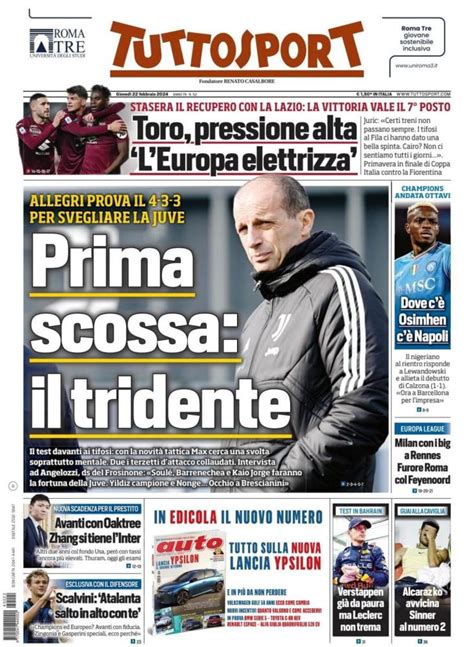 PRIMA PAGINA Tuttosport Dove c è Osimhen c è Napoli