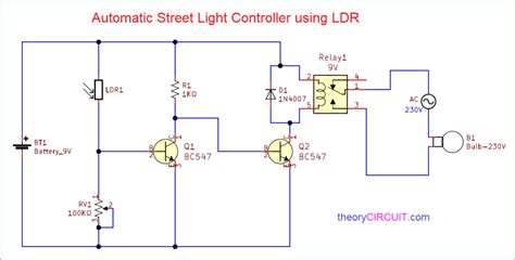 Automatic Street Light Controller Using Ldr