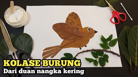 Detail Kolase Dari Daun | Cara Membuat Kolase Burung Dari Daun Kering ...