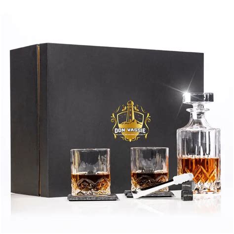 Buy Don Vassie Luxury Whisky Decanter And Stones T Set Lady Elliot Mydeal