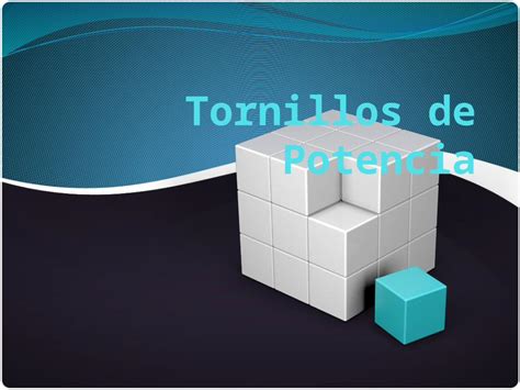 PPTX Tornillos Potencia DOKUMEN TIPS