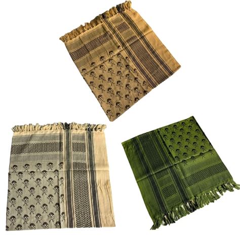 Adult Men Arab Head Scarf Keffiyeh Middle East Desert Shemagh Wrap