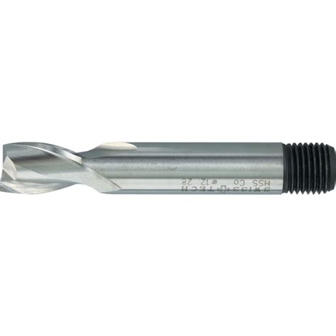 Swisstech Mm Hss Co Flute Threaded Shank Short Series Slot