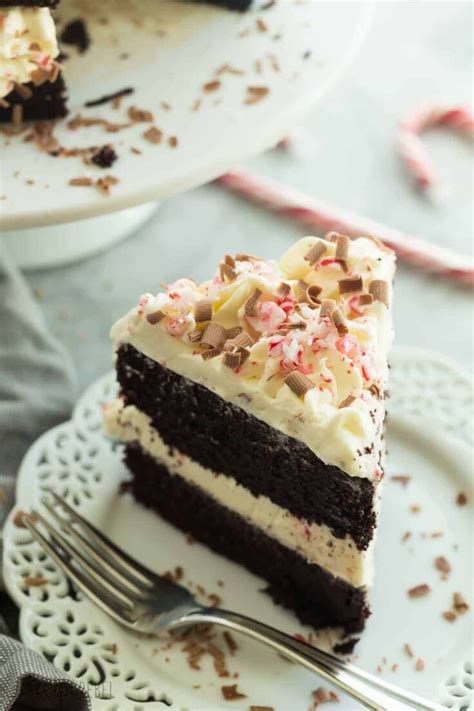 Layered Double Chocolate Peppermint Cake Recipe